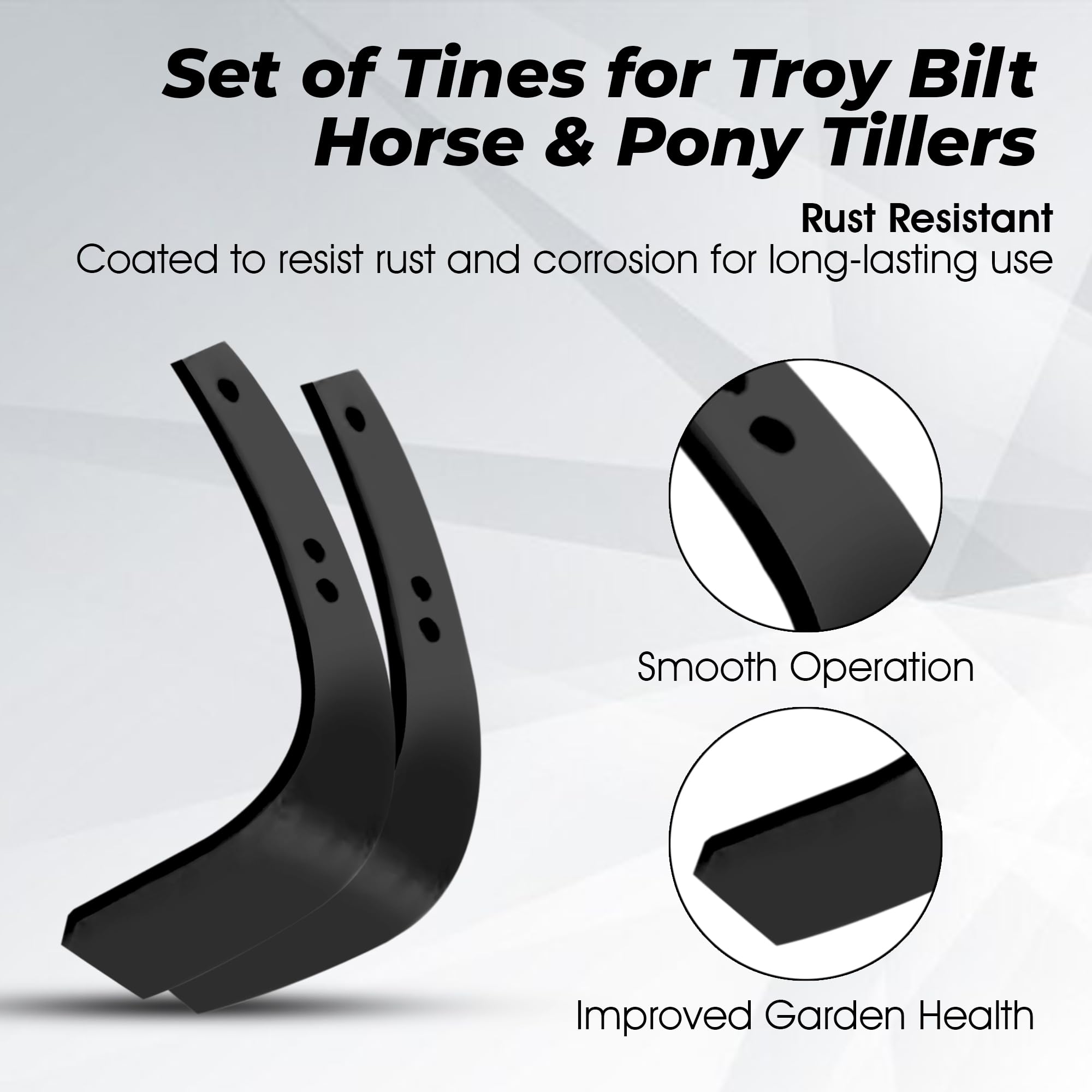 Amazon.com: Set of 16 Replacement Roto Tiller Tines for Troy